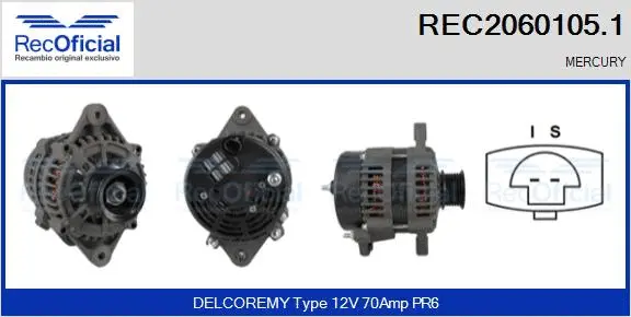 Alternator (REC2060105.1)