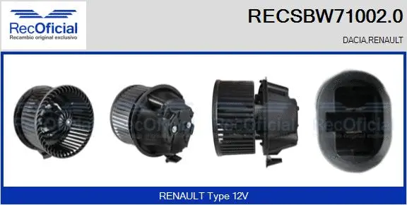 Interior Blower (RECSBW71002.0)