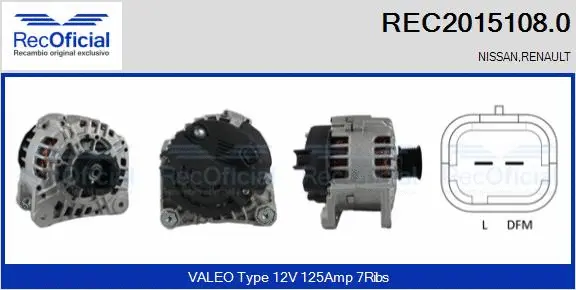 Alternator (REC2015108.0)