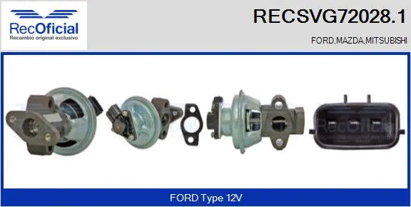 EGR Valve (RECSVG72028.1)