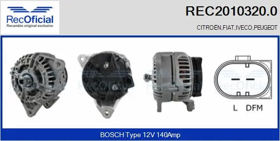 Alternator (REC2010320.0)
