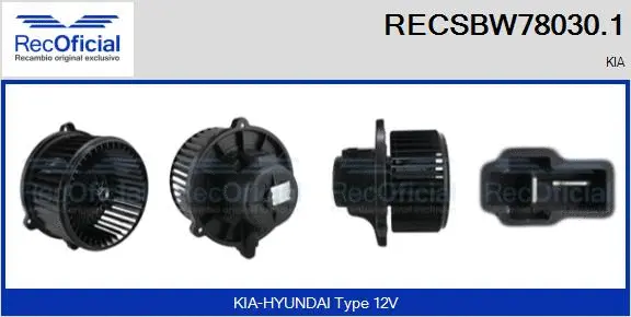 Interior Blower (RECSBW78030.1)