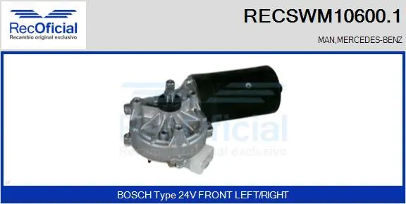 Wiper Motor (RECSWM10600.1)