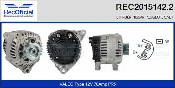 Alternator (REC2015142.2)