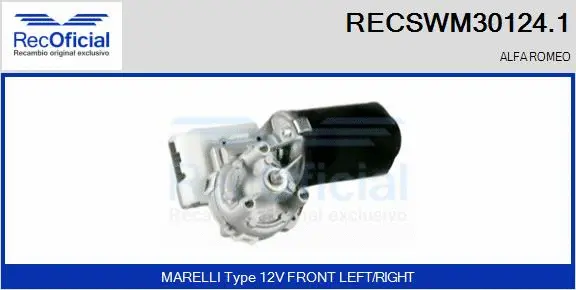 Wiper Motor (RECSWM30124.1)