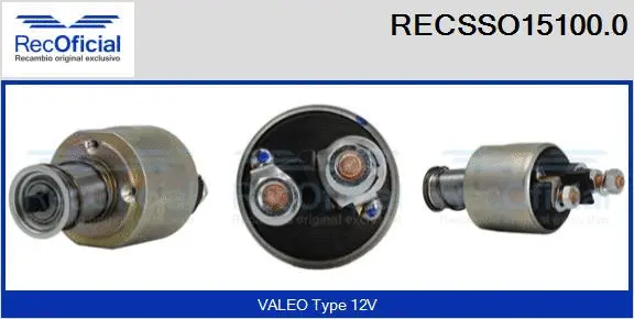 Solenoid Switch, starter (RECSSO15100.0)