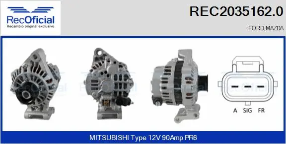 Alternator (REC2035162.0)