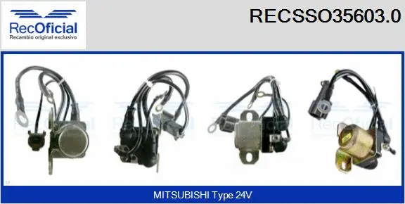 Solenoid Switch, starter (RECSSO35603.0)
