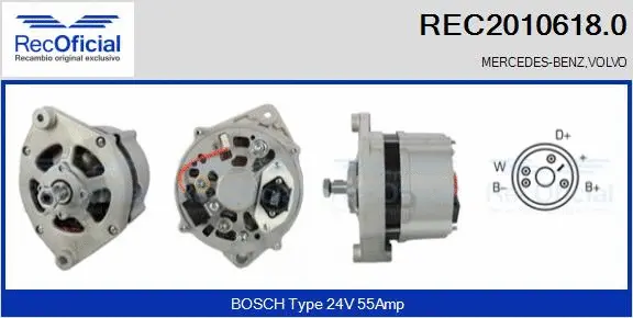 Alternator (REC2010618.0)