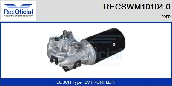 Wiper Motor (RECSWM10104.0)