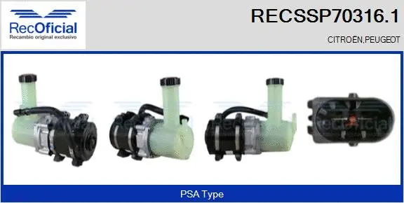 Hydraulic Pump, steering (RECSSP70316.1)