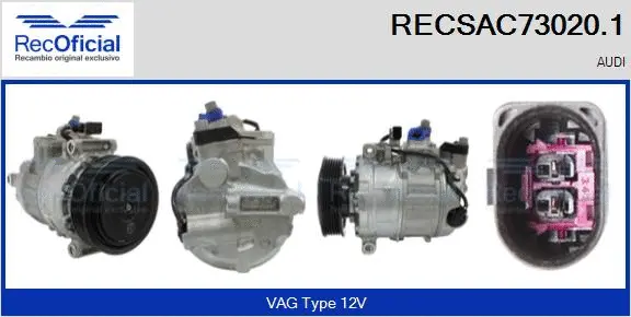 Compressor, air conditioning (RECSAC73020.1)