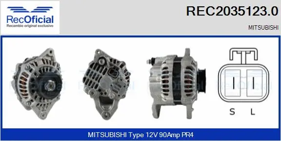 Alternator (REC2035123.0)