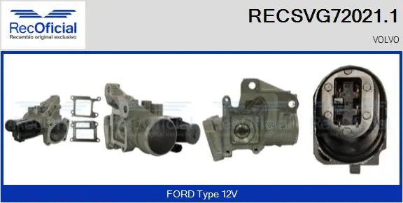 EGR Valve (RECSVG72021.1)