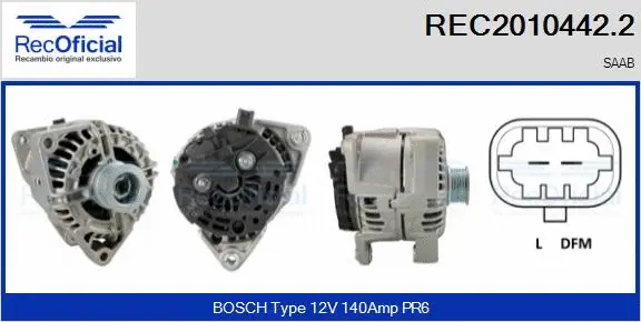 Alternator (REC2010442.2)