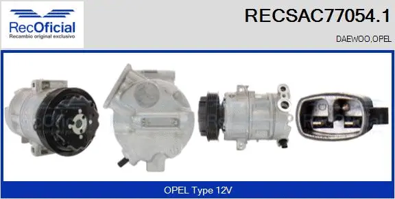 Compressor, air conditioning (RECSAC77054.1)