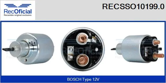 Solenoid Switch, starter (RECSSO10199.0)