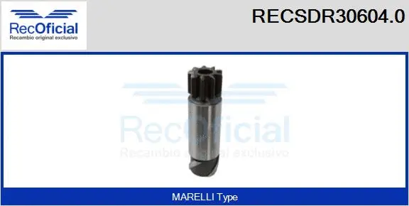 Pinion, starter (RECSDR30604.0)