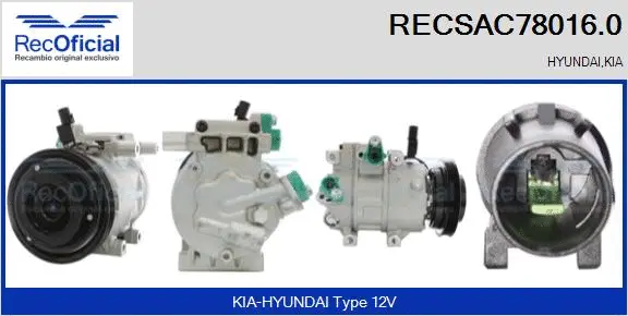 Compressor, air conditioning (RECSAC78016.0)