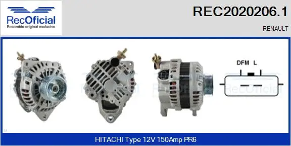 Alternator (REC2020206.1)
