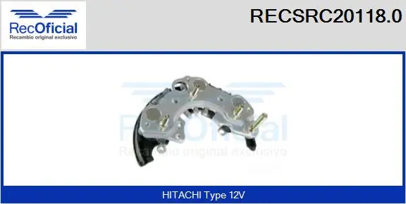 Rectifier, alternator (RECSRC20118.0)