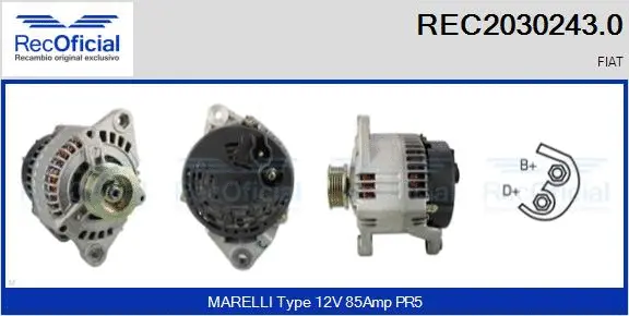Alternator (REC2030243.0)