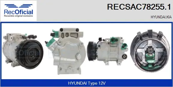 Compressor, air conditioning (RECSAC78255.1)