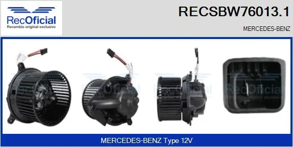 Interior Blower (RECSBW76013.1)