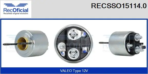 Solenoid Switch, starter (RECSSO15114.0)