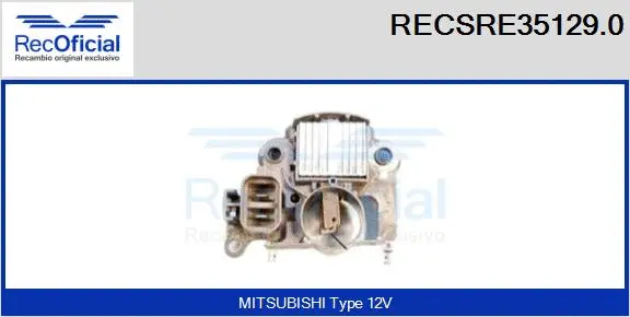 Alternator Regulator (RECSRE35129.0)