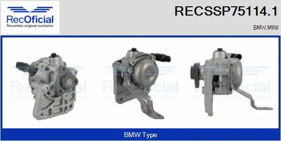 Hydraulic Pump, steering (RECSSP75114.1)