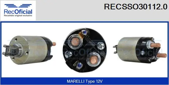 Solenoid Switch, starter (RECSSO30112.0)