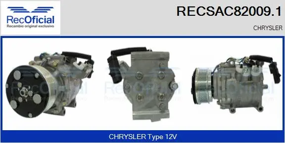 Compressor, air conditioning (RECSAC82009.1)