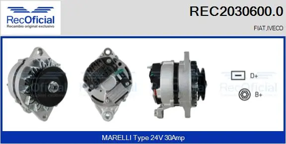 Alternator (REC2030600.0)