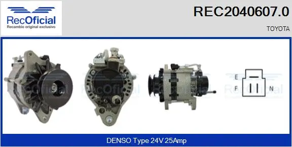 Alternator (REC2040607.0)