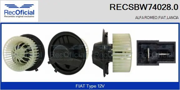 Interior Blower (RECSBW74028.0)