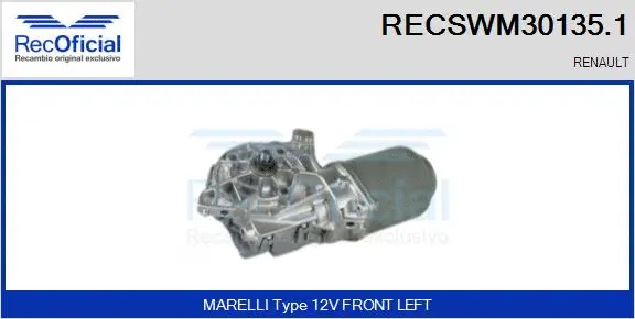 Wiper Motor (RECSWM30135.1)