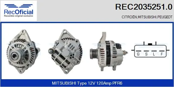 Alternator (REC2035251.0)