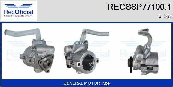 Hydraulic Pump, steering (RECSSP77100.1)