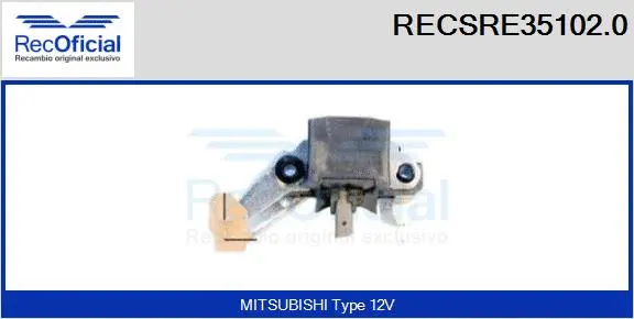 Alternator Regulator (RECSRE35102.0)