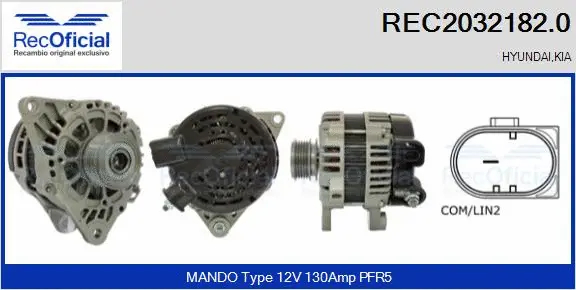 Alternator (REC2032182.0)