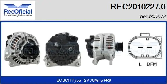 Alternator (REC2010227.0)