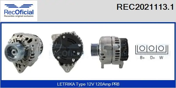 Alternator (REC2021113.1)