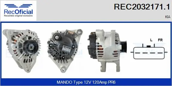 Alternator (REC2032171.1)