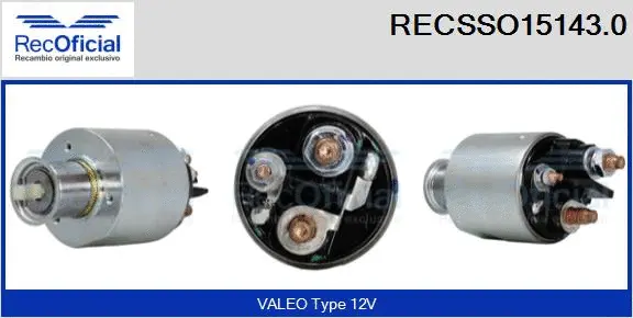 Solenoid Switch, starter (RECSSO15143.0)