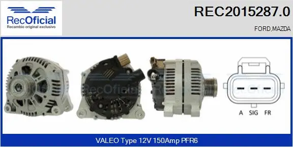 Alternator (REC2015287.0)