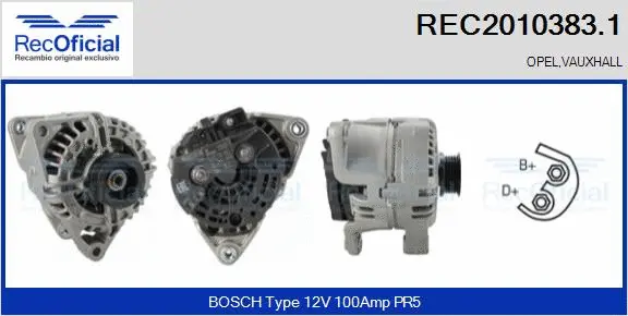 Alternator (REC2010383.1)