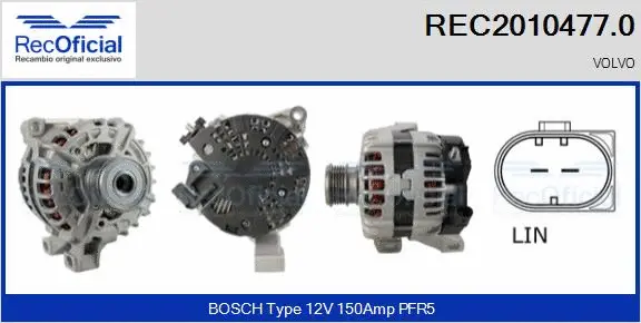 Alternator (REC2010477.0)