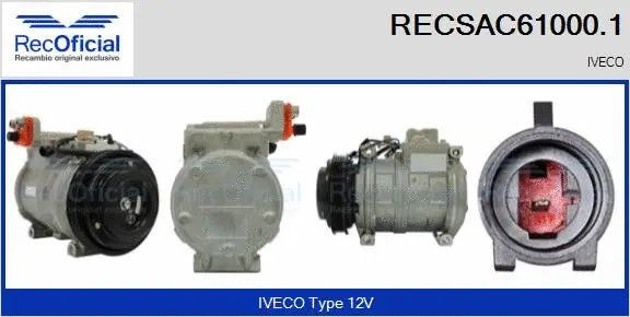 Compressor, air conditioning (RECSAC61000.1)