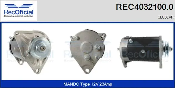 Alternator, starter (REC4032100.0)